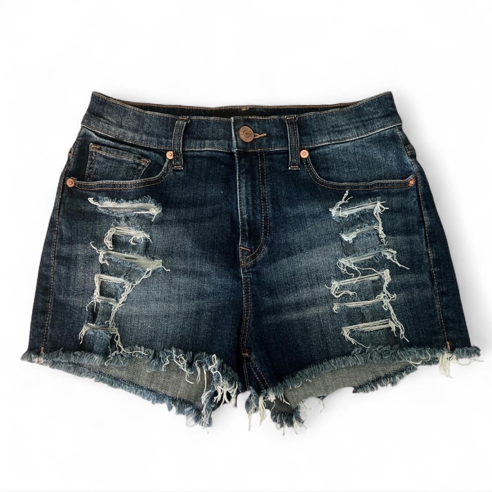 Express Denim Distressed Cutoff Jean Shorts